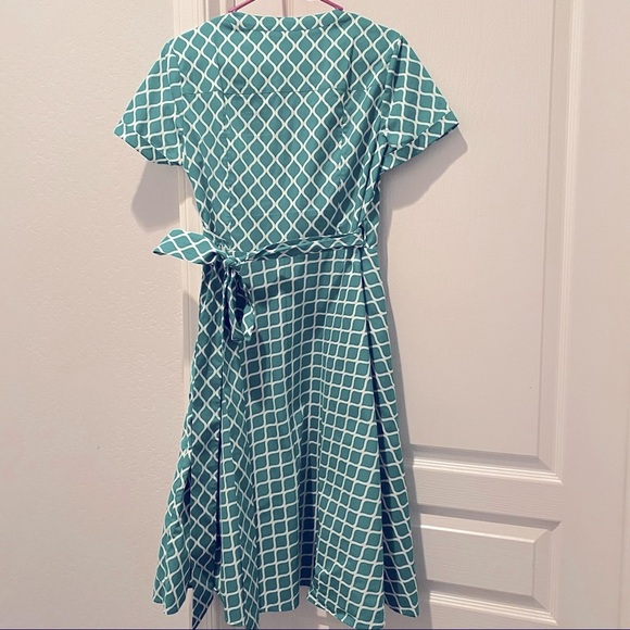 Boden Kelly Green Wrap Dress ZP1 - Picture 4 of 8